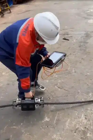 Portátil de la cuerda de alambre sistema de inspección