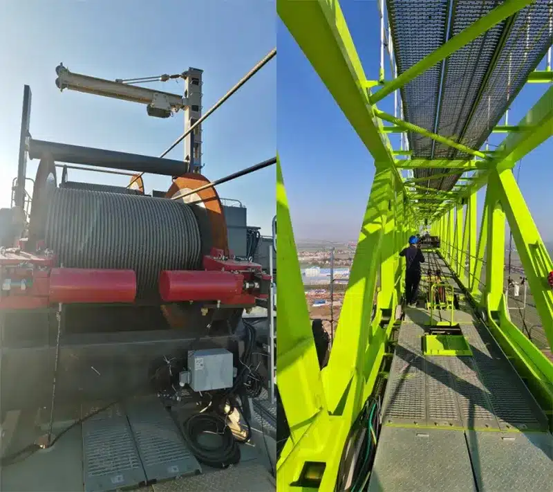 Wusong De La Autopista De Guanyin Templo Yangtze River Bridge Zoomlion R4300-200 De La Torre De La Grúa