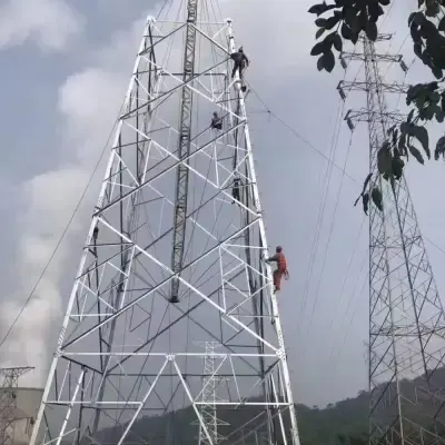 内悬浮式抱杆
