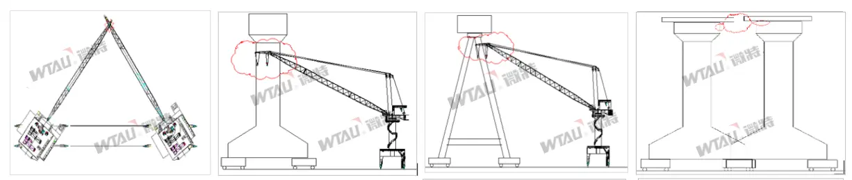 Anti-collision system for dock portal cranes