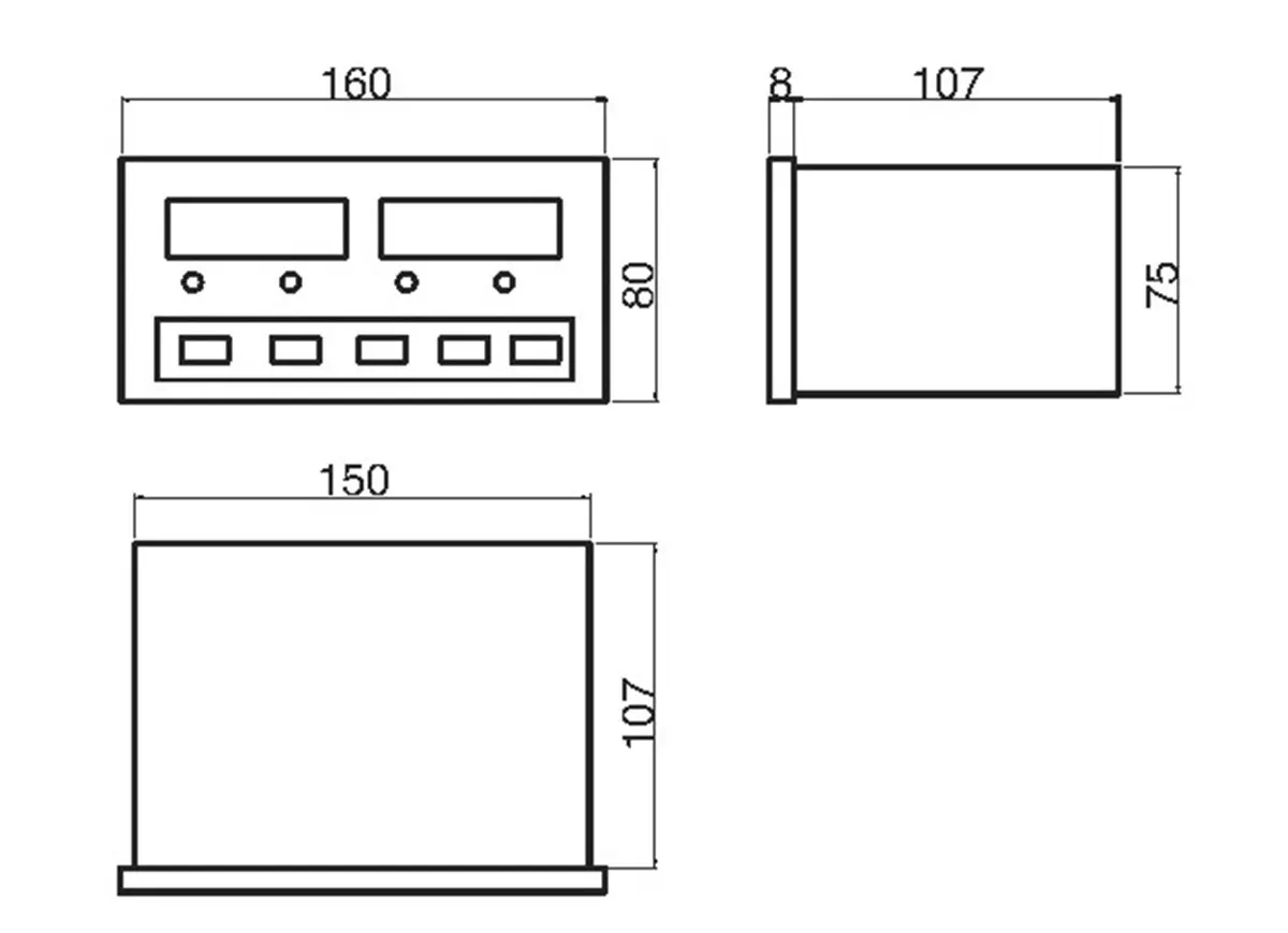 "Appearance dimensions"
