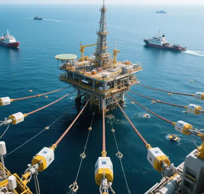 Mooring rope tension monitoring system