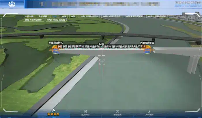 Système d’information pour la machine de construction de ponts et d’irrigation suspendue 