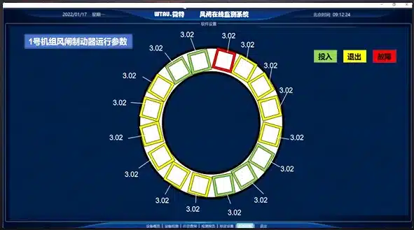 风闸位移在线监测系统