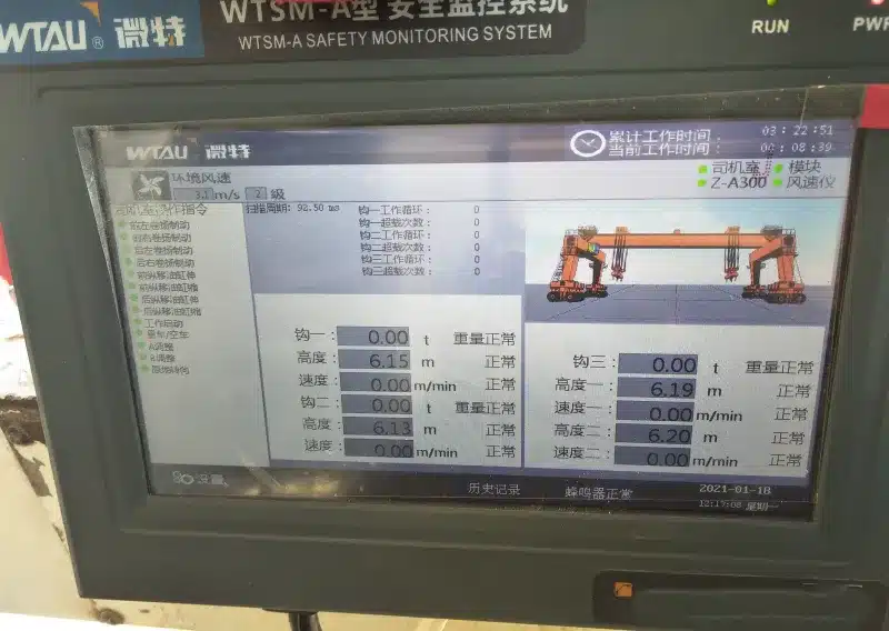Surveillance de la sécurité et le système de gestion mobile de faisceau de la machine, à la poutre de levage de la machine, et la machine de construction de pont
