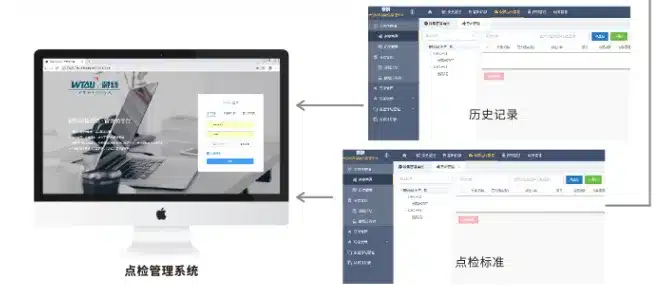 Inspection system for bridge-building equipment