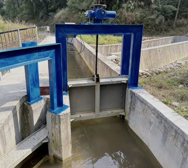 Irrigation area gate