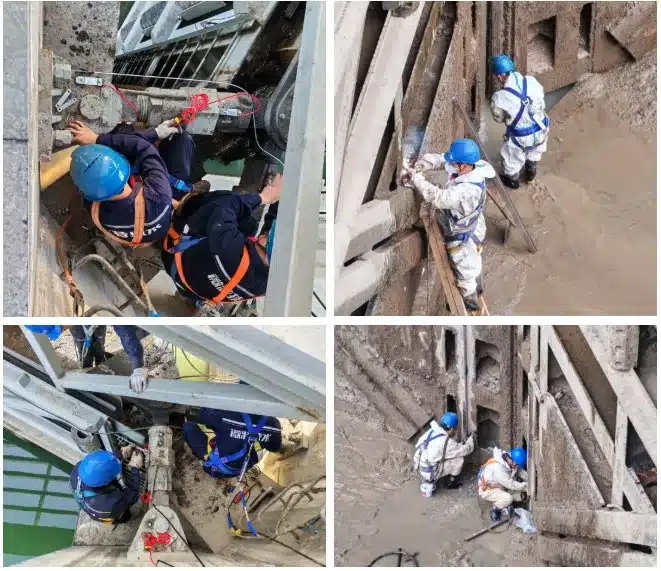 العمل تحت البوابة ليس من السهل القيام به