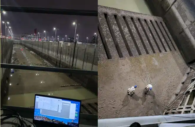 الضوء على العمل لا يتوقف أبدا.