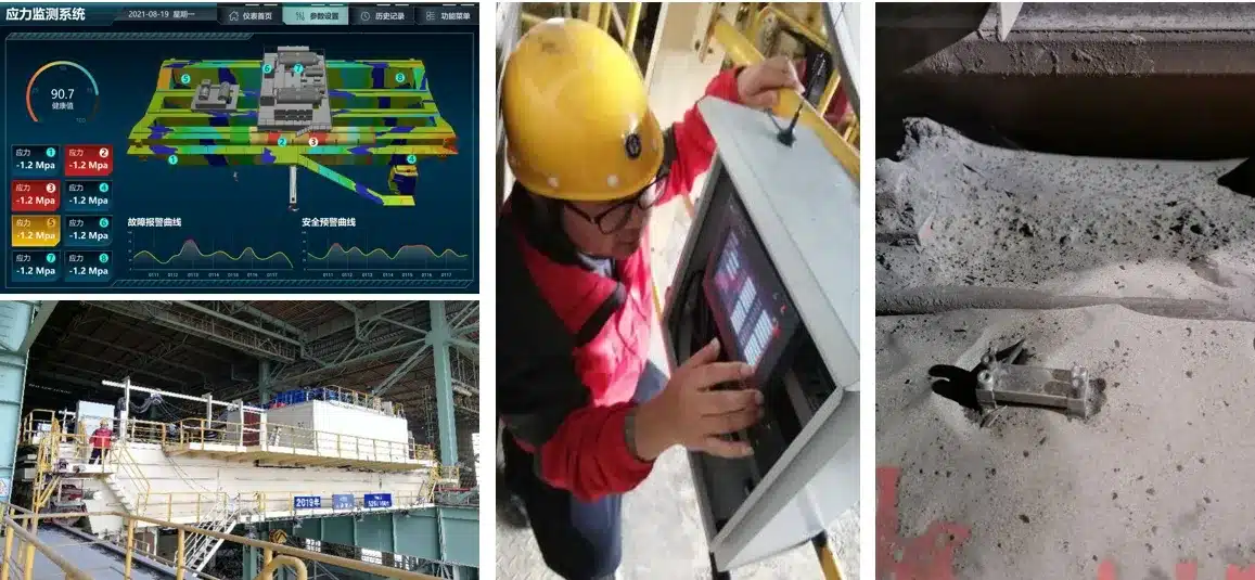 Metal structure stress and arch monitoring